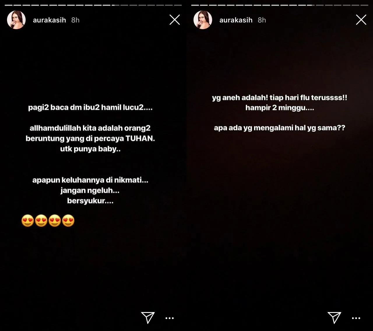 Bagikan Pengalaman Hamilnya Lewat Cara Ini, Aura Kasih Malah Dibilang 'Hamil Kebo' 6