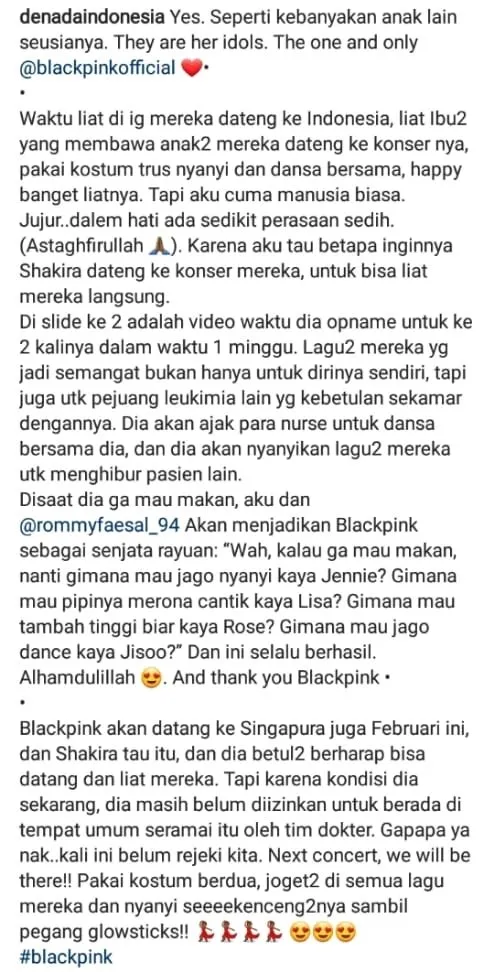 Denada Bikin Postingan Mengharukan Soal Putrinya yang Ngefans Blackpink. Fix Mewek! :( 3