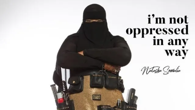 Kenalan dengan Natasha Somalia, Perempuan Muslim Bercadar Amerika yang Menjadi Stylist Rambut di Sana 4