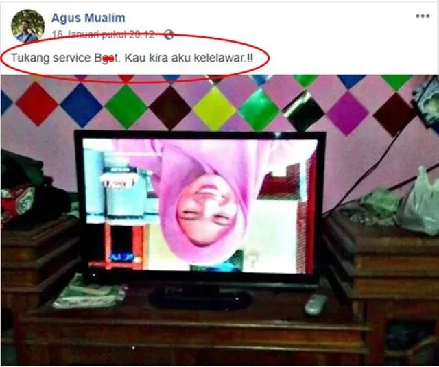 Viral Kisah Kocak Agus yang Abis Servis TV, Gambarnya Malah Terbalik. Nontonnya Jadi Nggak Santai~ 2