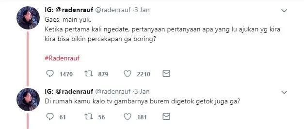 Meski Receh Paraah, 15 Pertanyaan ala Warganet buat First Date ini Bakal Bikin PDKT-mu Lantjar! 16