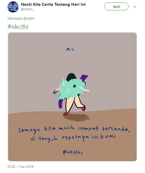 Balasan Akun @NKSTHI pada @NKCTHI Ini Ibarat Cewek yang Punya Cowok Cuek. Duh Gemesh Liatnya~ 13