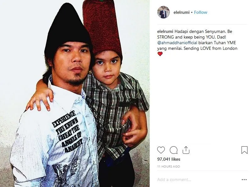 Ahmad Dhani Divonis Bersalah, Cara El dan Dul Menguatkan Ayahnya Ini Bikin Terharu 5