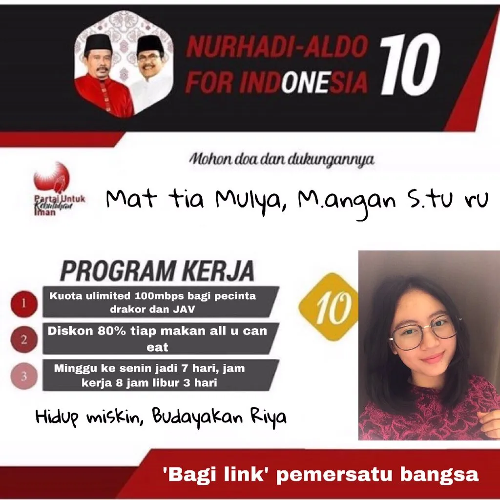 10+ Kontribusi Kreatif dari Warganet Demi Nyaleg buat Pemenangan Nurhadi-Aldo. Bisa Menang Telak nih! 21