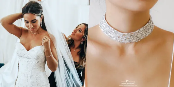 7 Panduan Jitu Pilih Padanan Kalung Terbaik untuk Gaun Pengantin. Salah Bentuk Bisa Berakibat Terlalu Lebay! 12