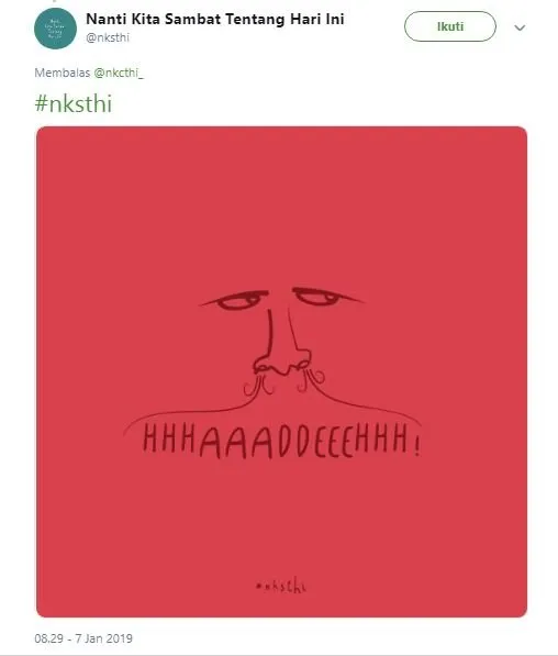 Balasan Akun @NKSTHI pada @NKCTHI Ini Ibarat Cewek yang Punya Cowok Cuek. Duh Gemesh Liatnya~ 18