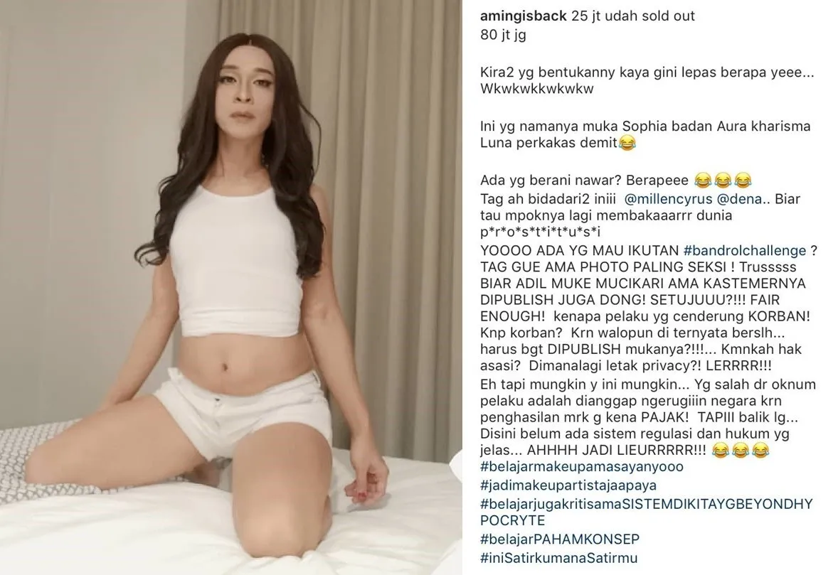 Sindir Soal Kasus '80 Juta', Aming Tanyakan Warganet Berapa Dirinya Bakal Laku Terjual. Lucu! 4