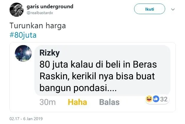 Warganet Twitter Berandai-andai Duit 80 Juta Bisa Buat Beli Apa. Pada Kreatif bin Kocak Idenya! 24