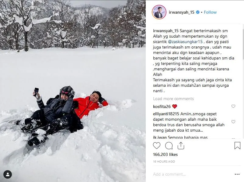 Rayakan Anniversary ke-8, Begini Potret Manis Keharmonisan Zaskia-Irwansyah. Layak Contoh! 4