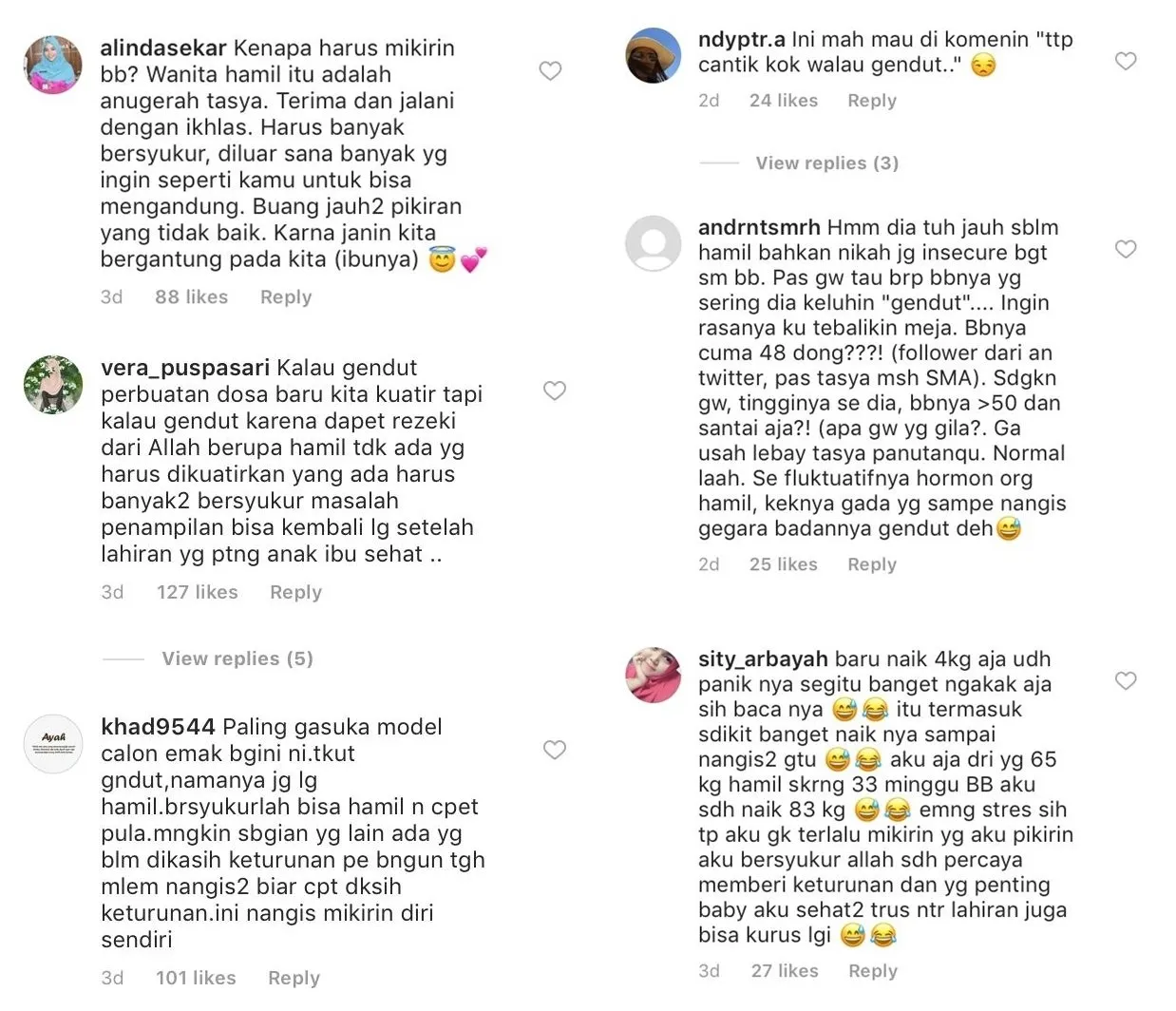Ngeluh BB Naik 4 Kilo Selama Hamil, Tasya Kamila 'Disemprot' Warganet. Haduh! 5
