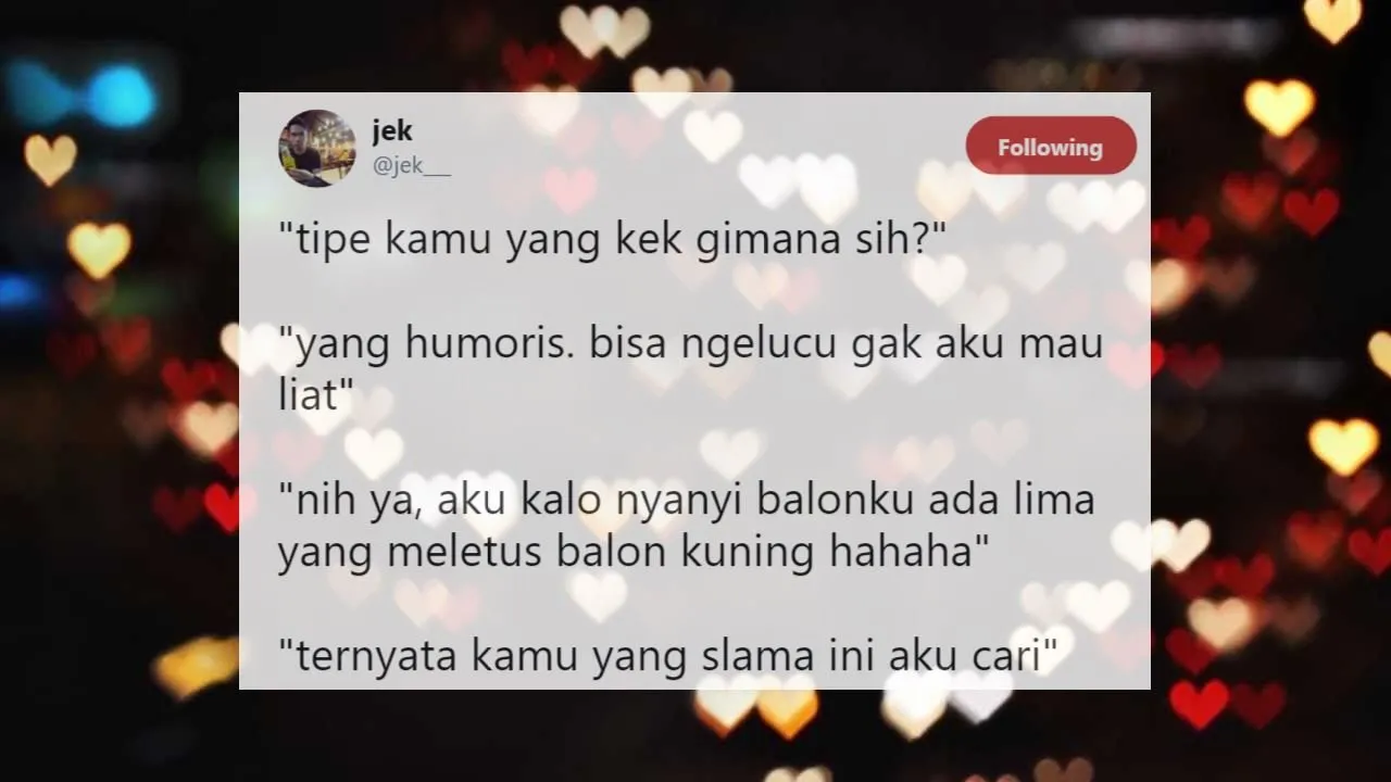Ternyata Ini 10+ Kriteria Pacar Anak Twitter. Simpel dan Ngena, Meskipun Agak Ngeselin, Ya... 13