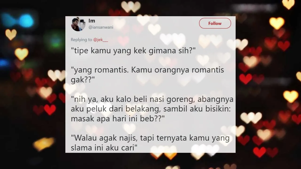 Ternyata Ini 10+ Kriteria Pacar Anak Twitter. Simpel dan Ngena, Meskipun Agak Ngeselin, Ya... 21