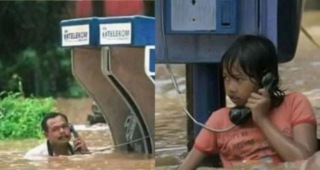 15 Potret Santainya Orang Indonesia Saat Hadapi Banjir. Yang Penting Harus Selalu Bersyukur sih, Yha~ 17