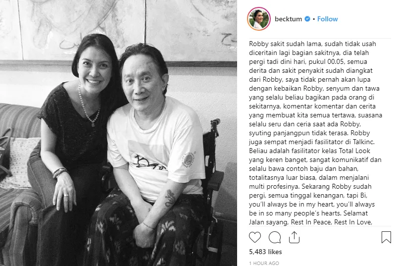 Artis Senior Robby Tumewu Meninggal Dunia, Sahabat: 'Semua Derita dan Penyakitnya Sudah Diangkat' 3