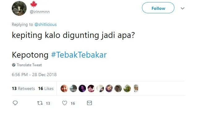 15 Tebak-Tebakan ini Bakal Bikin Emosimu Makin Terbakar. Yha, Namanya Juga #TebakTebakar~ 28