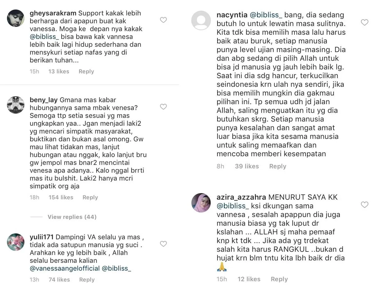 Vanessa Angel Jadi Tersangka, Pacarnya Mendapat Dukungan Warganet Agar Terus Mendampingi. Gimana Menurutmu? 4