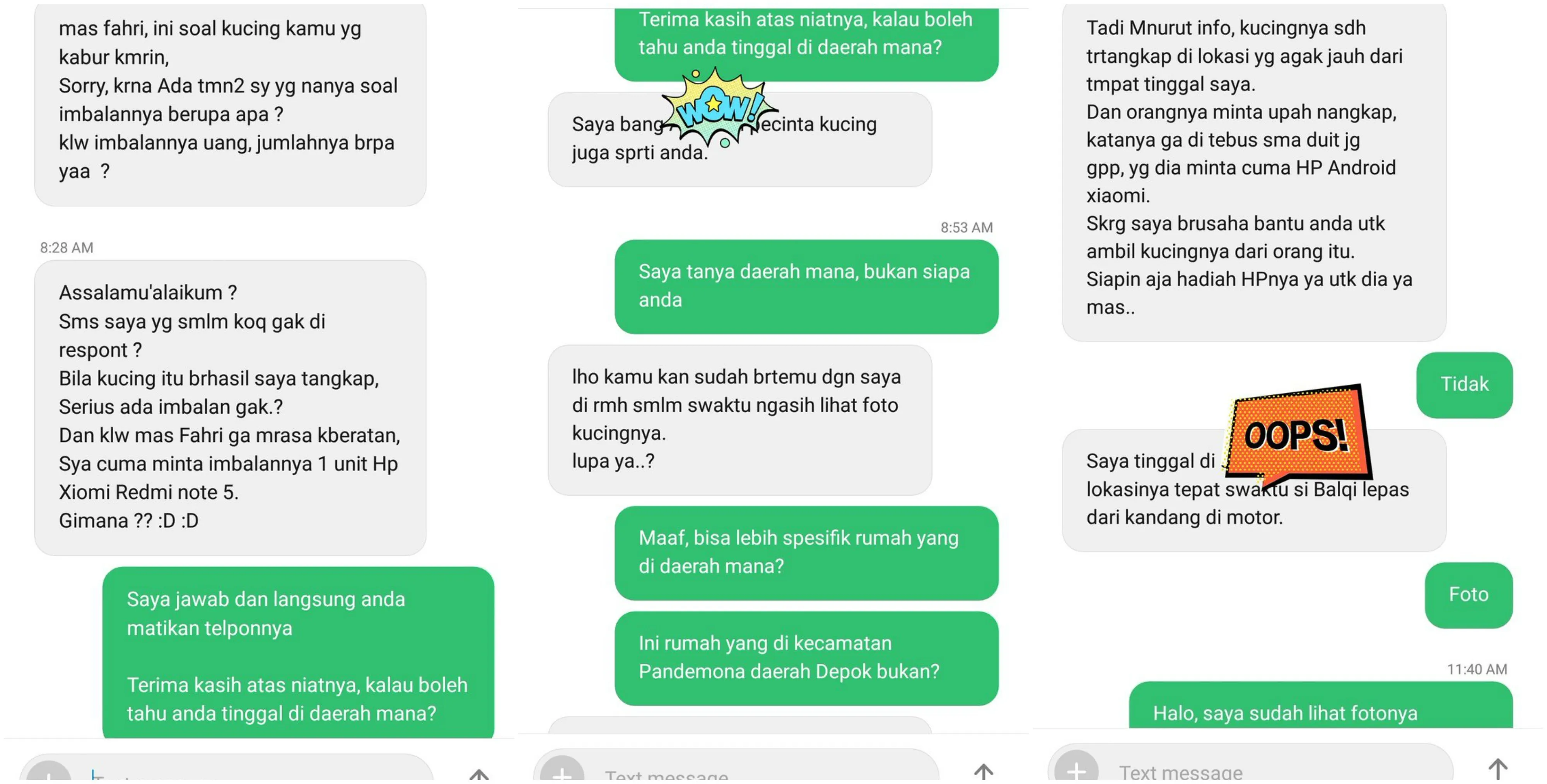 Kucing Kesayangan Hilang, si Penemu Minta Imbalan Berupa Ponsel pada Pemilik. Ini Ikhlas Nggak sih? 6