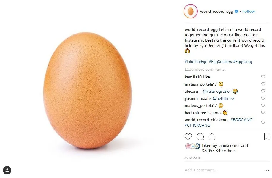 Rekor Likes Terbanyak di IG Kylie Jenner Akhirnya Dikalahkan Sama Foto Telur. Iya, Beneran Telur :) 4