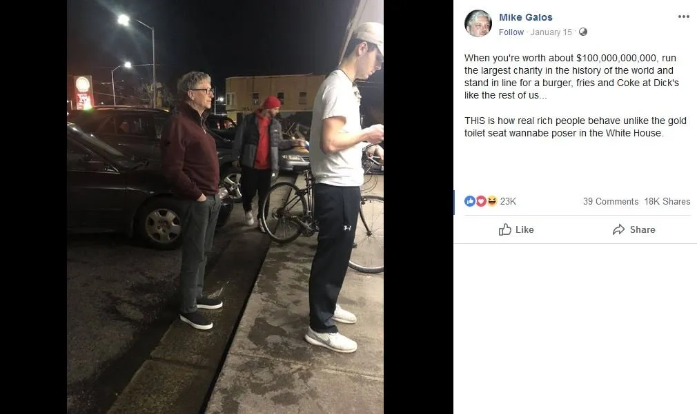 Bill Gates Beli Burger dan Antre di Pinggir Jalan, Warganet Dunia Geger dan Salut! 3