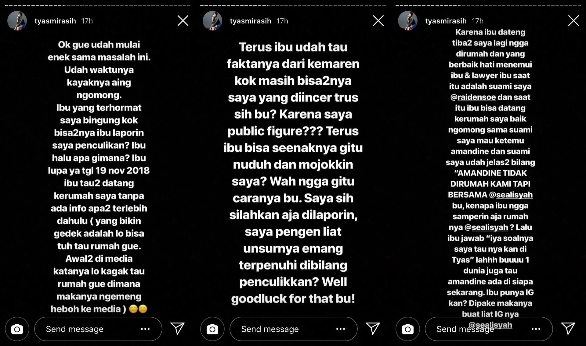 Dituduh Sebagai Penculik, Tyas Mirasih Geram dan Beberkan Fakta yang Sebenarnya 4