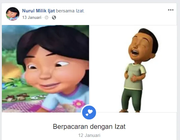 10 Kisah Cinta Menggemaskan dari Tokoh Kartun Upin-Ipin yang Terungkap di Facebook. Kok Konyol, Ya! :D 17