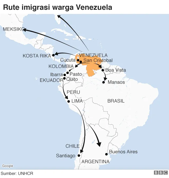 Jutaan Penduduk Venezuela Tinggalkan Negaranya. Katanya, di Sana Sudah Sulit Bertahan Hidup 12