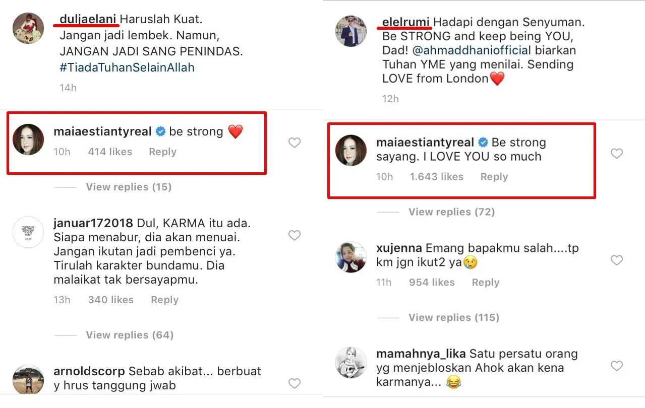 Ahmad Dhani Divonis Bersalah, Cara El dan Dul Menguatkan Ayahnya Ini Bikin Terharu 6