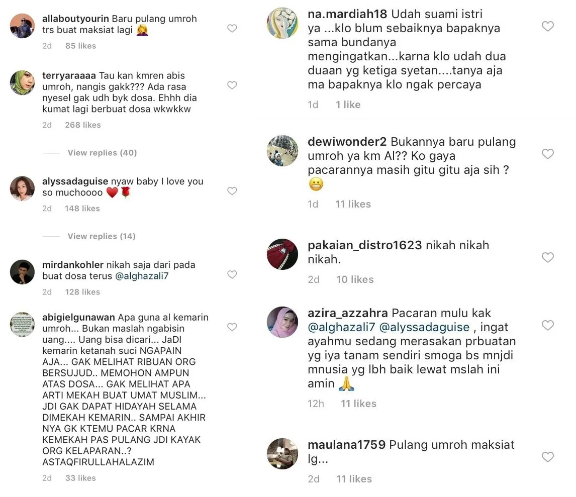 Dicibir Karena Foto Anniversary-nya Sepulang Umroh, Al Ghazali Hanya Bisa Ngelus Dada. Menurutmu Gimana? 4