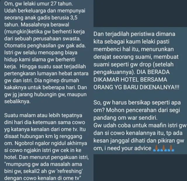 Kisah Viral Cowok yang Diselingkuhi Istrinya ini Membuka Mata Warganet Soal Nikah Muda. Kompleks! 5