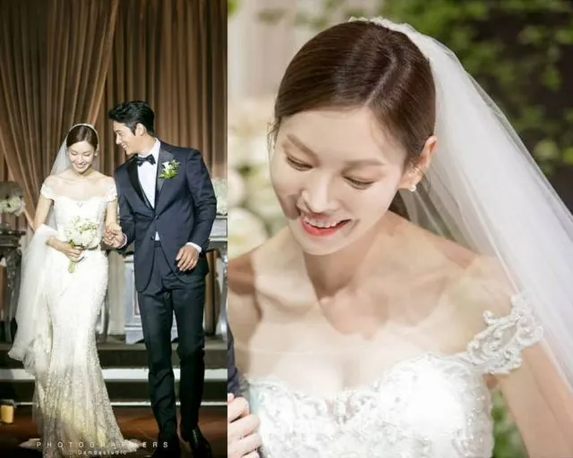 Cantiknya 8 Gaun Pernikahan Ala Pasangan Seleb Korea. Ini Real, Bukan Gaun yang Dipakai dalam Drama 15