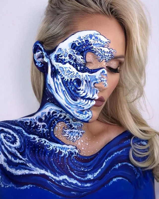 Menjuluki Diri 'The Skulltress', Cewek Ini Viral karena 11+ Potret Kreasi Face Painting Tengkoraknya yang Fantastis 16