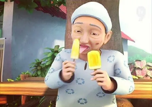 10+ Ekspresi Tak Terduga Opah Upin & Ipin yang Bikin Kejang. Kreativitas Warganet Tanpa Batas 21