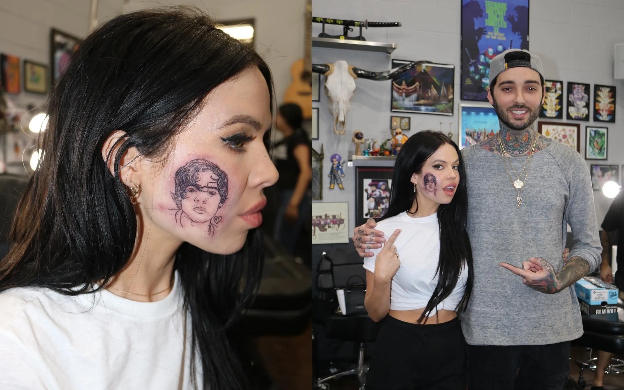 Pasang Tato Wajah Harry Styles di Pipinya, Ini Alasan Kelsy Karter Lakukan Hal Ekstrim Itu 2