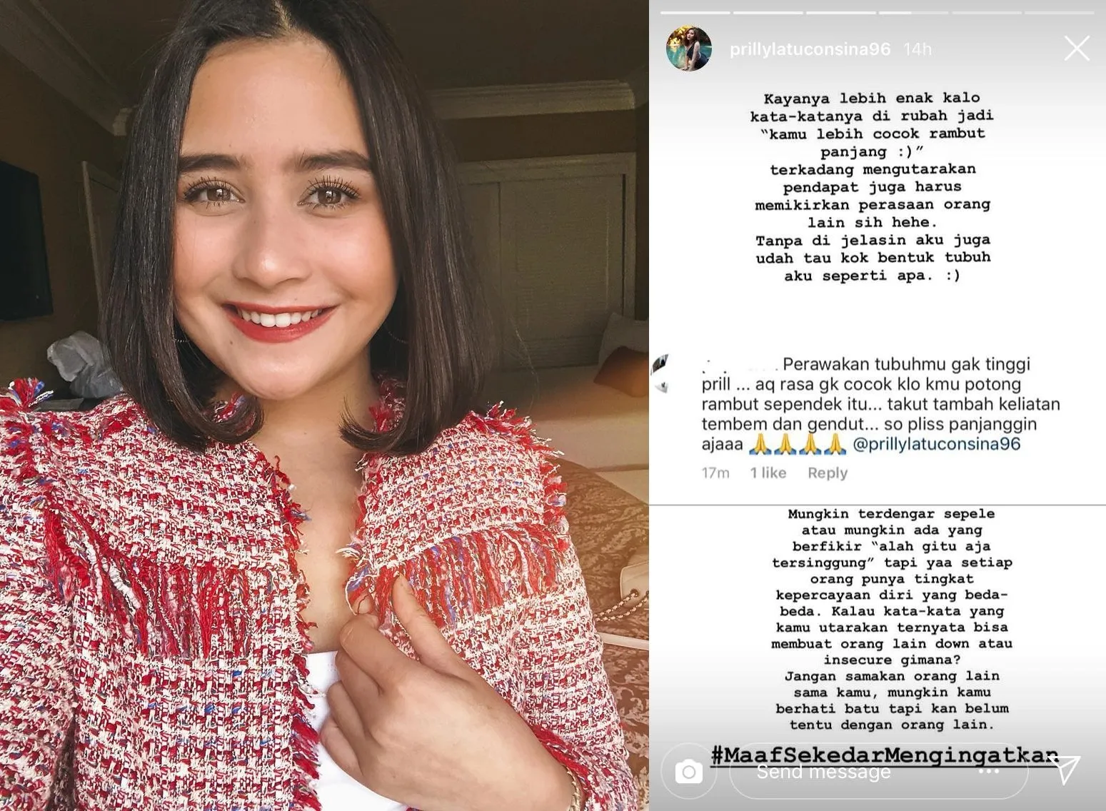 Niat Potong Rambut Pendek, Saran Warganet Ini Justru Buat Prilly Latuconsina Tersinggung. Waduh! 4