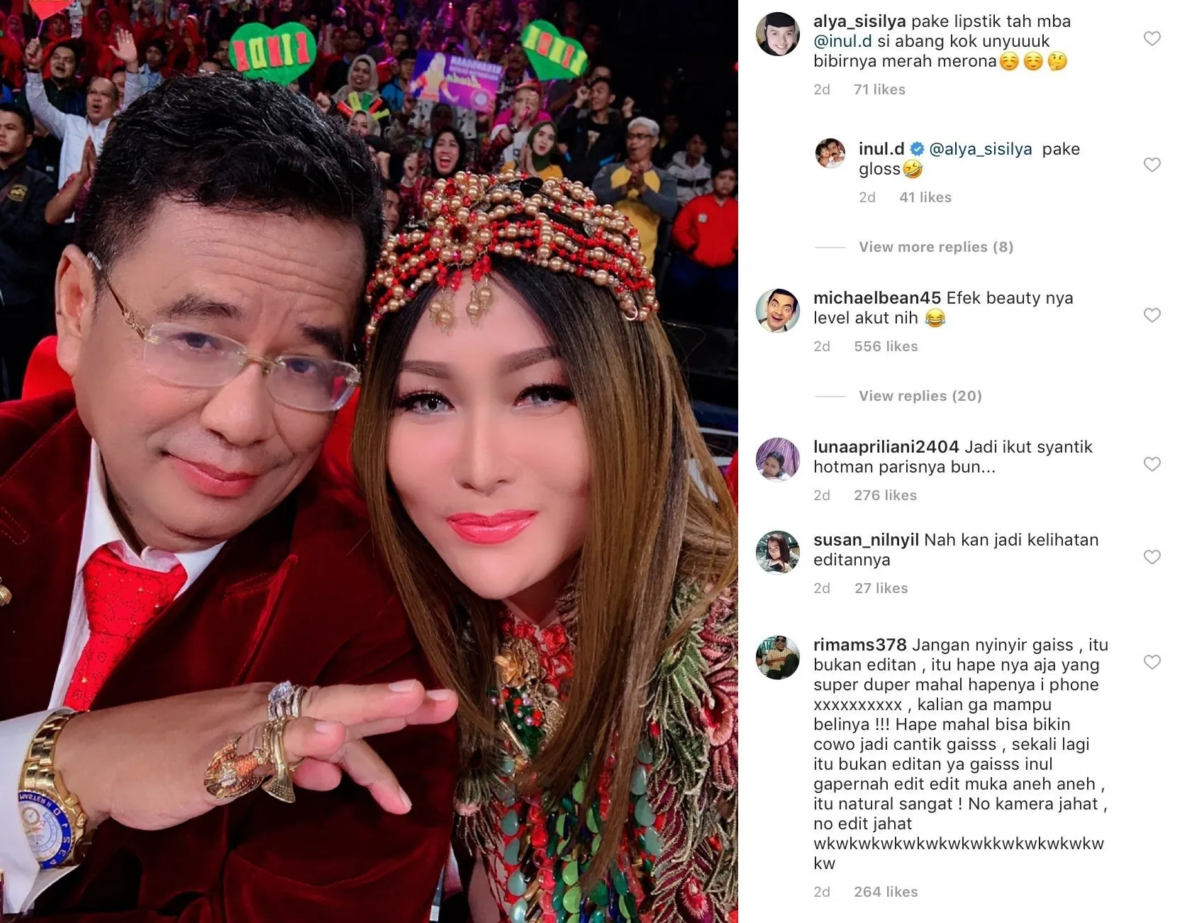 Selama Ini Bantah Fotonya Diedit, Inul Daratista Bungkam Saat Foto Bareng Hotman Paris. Cantik! 3