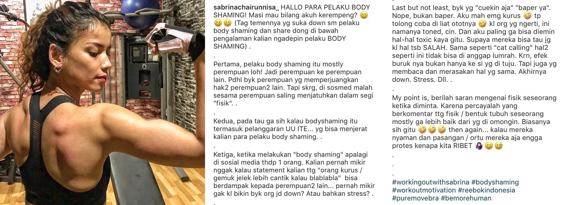 Sering Kena Body Shaming Karena Terlalu Kurus, Sabrina 'Bungkam' Ibu Ini dengan Tubuh Berototnya 4