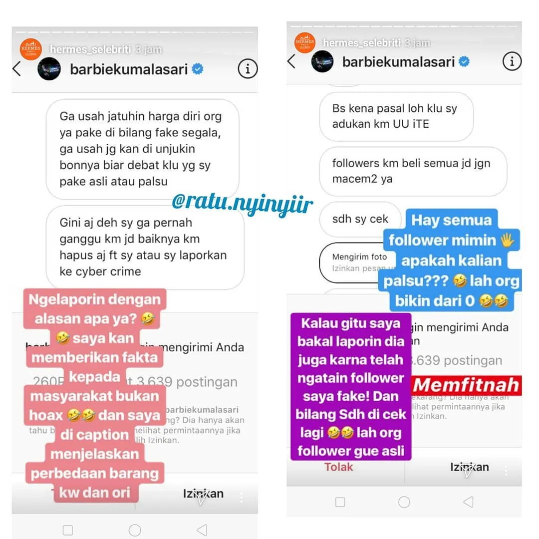 Artis Juga Manusia, Barbie Kumalasari Geram Tas Hermes-nya Dibilang KW. Ambil Hikmahnya, Yuk! 6