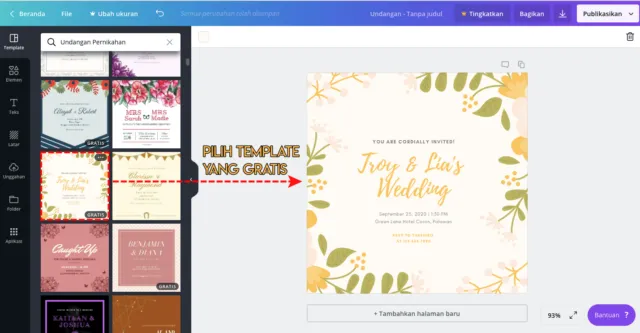 Cara Mudah Desain Undangan Pernikahan Pakai Aplikasi Canva. Gratis dan Pasti Kamu pun Bisa! 16
