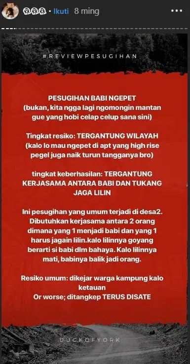 Menebak-nebak Risiko Pesugihan Menurut @junoaggy. Horror Sih, Tapi Jadi Pengen Ketawa Sendiri 11
