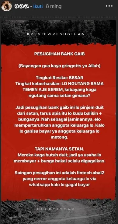 Menebak-nebak Risiko Pesugihan Menurut @junoaggy. Horror Sih, Tapi Jadi Pengen Ketawa Sendiri 12