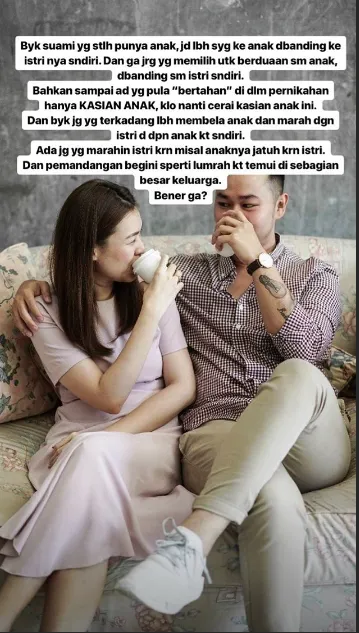 Wajib Baca! Selebgram Ini Beberkan Fakta Pentingnya Bedakan 'Cinta Istri' VS 'Cinta Anak'. Jangan Keliru dan Istri Terabaikan! 18