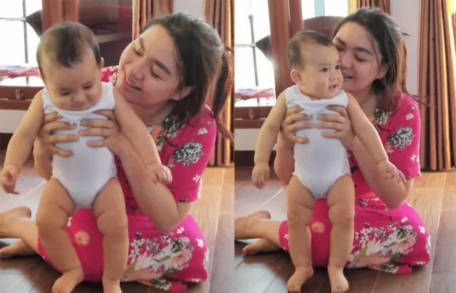 Unggah Foto Dasteran, Nggak Makeup dan Sambil Momong Anak, Vicky Shu Banjir Pujian. Keibuan Banget! 4