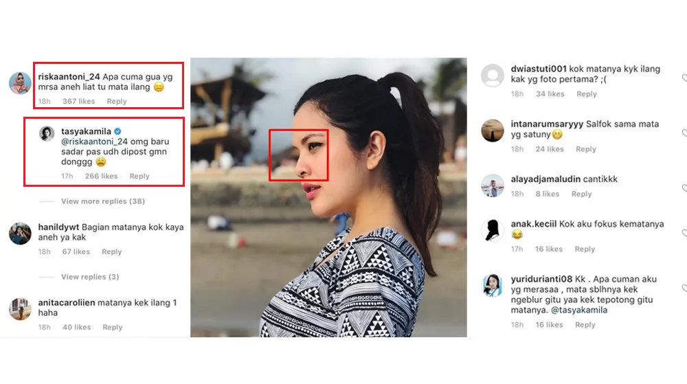 Unggah Foto Kehamilan, Warganet Malah Salfok ke Mata Tasya Kamila yang Hilang. Jeli Banget sih!