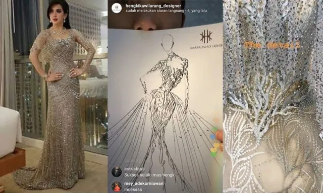 10+ Gaun dan Kebaya Rancangan Hengki Kawilarang yang Elegan. Pantes Banyak Publik Figur Mengenakan 24