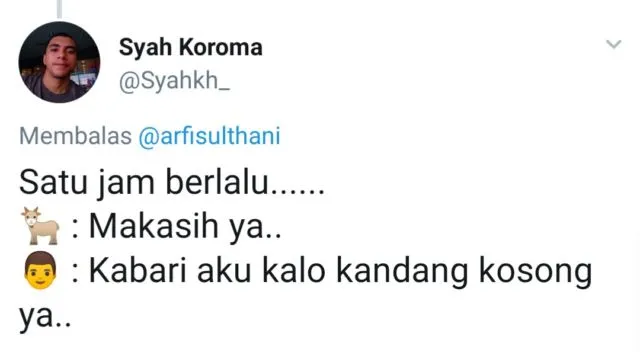 13+ Reaksi Kocak Warganet Soal Kambing yang Diperkosa Pria Atas Dasar Suka sama Suka. Ngaco! :D 17