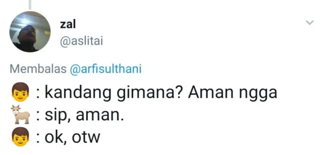 13+ Reaksi Kocak Warganet Soal Kambing yang Diperkosa Pria Atas Dasar Suka sama Suka. Ngaco! :D 15