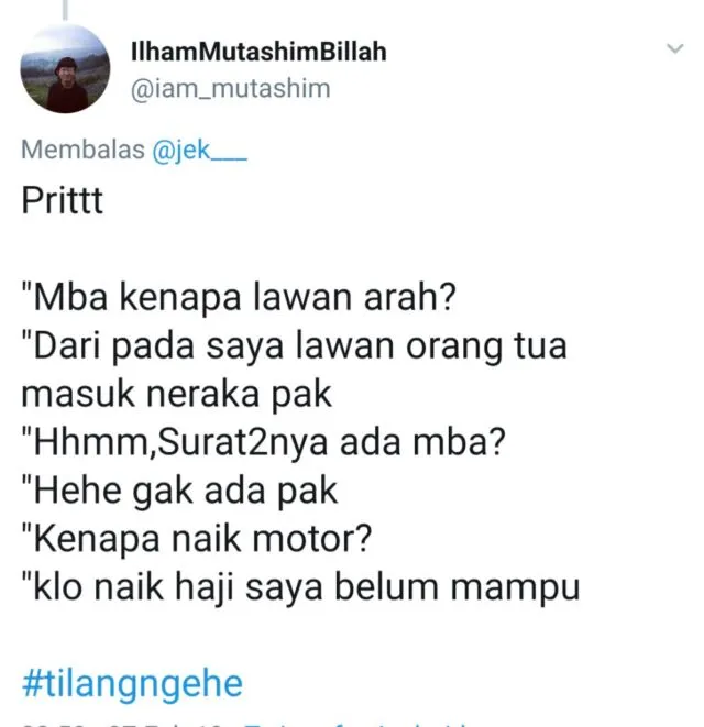 15 Skema #TilangNgehe yang Terjadi Saat Cewek Kena Tilang. Kocaknya Warganet Emang Nggak Ada Obat! 28