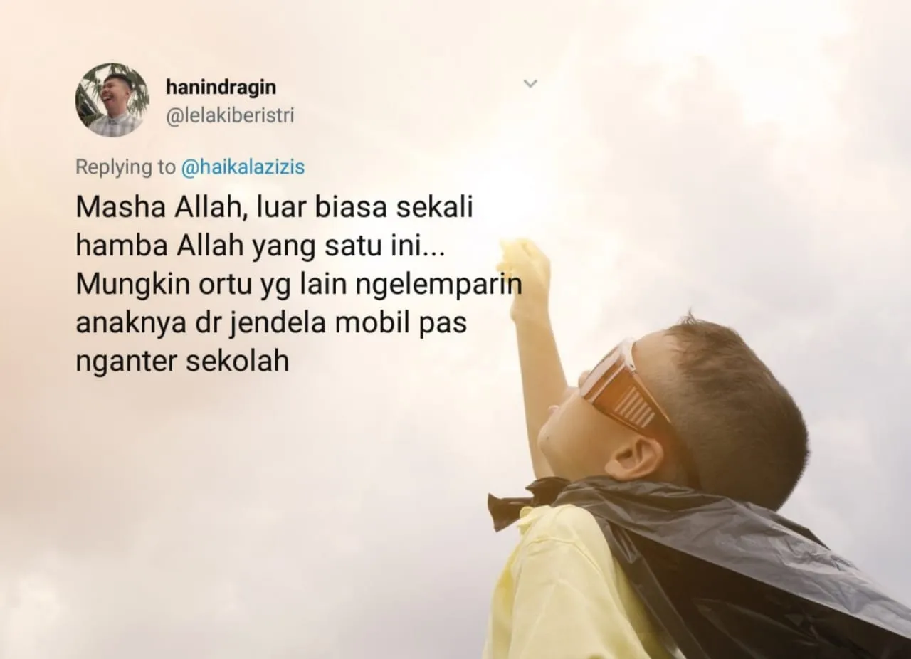 15 Tanggapan Receh Warganet Soal Berita Teuku Wisnu yang Rela Turun Mobil Demi Antar Anak Sekolah 30