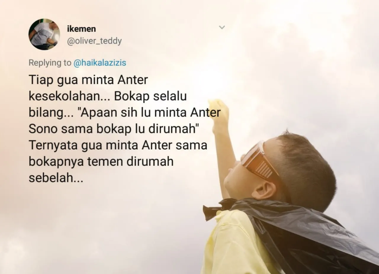 15 Tanggapan Receh Warganet Soal Berita Teuku Wisnu yang Rela Turun Mobil Demi Antar Anak Sekolah 25