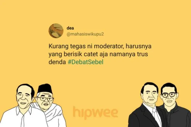 Bukan Soal Capresnya, Warganet Justru KZL sama 15 Hal ini dari Debat Semalam. Jadi #DebatSebel deh~ 24